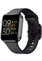 EGLANTINE 男女通用 IOS/Android IP 黑色智慧手錶，黑色橡膠錶帶