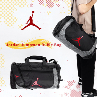 Nike 行李袋 Jordan Jumpman 男女款 黑 喬丹 爆裂紋 大容量 健身包 多功能 肩背包 JD2233014TD-001