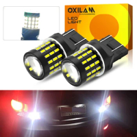 OXILAM 2Pcs T20 W21/5W 7443 LED DRL Reverse Light Car Lamp For Volkswagen Polo Passat B5 B6 CC Golf 4 5 6 7 Jetta MK6 Tiguan MK4