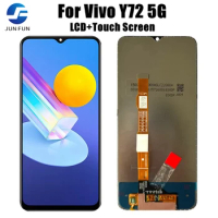 6.58"Y72 5G Screen For Vivo Y72 5G LCD V2041 Display Touch Screen Digitizer Assembly Replacement Parts