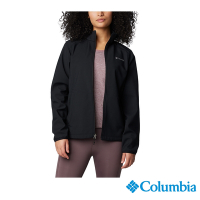 Columbia哥倫比亞 女款-防潑立領軟殼外套-黑色 UWR16840BK/IF