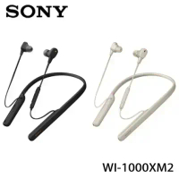 【SONY】WI-1000XM2 智慧降噪無線頸掛式耳機-黑色
