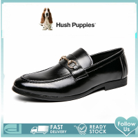 HushPuppies รองเท้าผู้ชาย รุ่น สีดำ รองเท้าหนังแท้ รองเท้าทางการ รองเท้าแบบสวม รองเท้าแต่งงาน รองเท้าหนังผู้ชาย EU 45 46