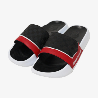 SANDAL SLIDE SIMPLE UNISEX HITAM FRIDAY KILLER | MC HIZE RED WHITE