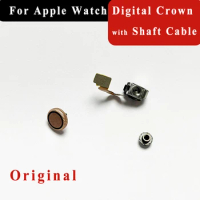 Digital Crown with Shaft Cable For Apple Watch Series 4 5 SE 6 40mm 44mm LTE GPS Aluminum Case Middle Frame Bezel Replacement