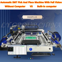 LY D600Plus Q2S Pick and Place Machine SMT Automatic Chip Mounter LED 6 Heads 68 Bits High Speed With Full Vision Free Shipping