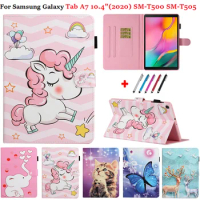 Case for Samsung Galaxy Tab A7 2020 10.4 inch Flip PU Leather Wallet Tablet Funda for Galaxy Tab A7 2020 Case SM-T500 T505 T507