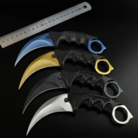 Karambit Knife with Sheath Fixed Blade Claw Knives Pocket Survival Tactical Knife Outdoor Camping EDC Tool