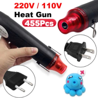 220/110V Hot Air Gun DIY Tool Heat Electric Power Tool Mini 300W Soldering Temperature Crafts Blower with Supporting Seat Shrink