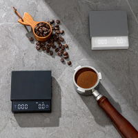Kitchen Coffee Scale 0.1g High Precision Drip Espresso Scale USB Charging Touch Sensor Kitchen Measuring Tools