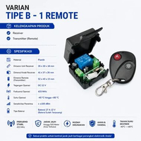 Wireless Relay Switch RF 433MHz 12V Remote Control Saklar Jarak Jauh Smart Switch Modul Relay Elektr