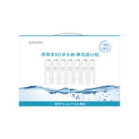 【SAKURA 櫻花】標準型RO淨水器專用濾心7支入一年份 適用機型P0121(F1192)