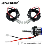 2pcs H7 LED Bulb Clip Retainer Adapter Base Holder For Headlight Car Head Light headlamp socket For VW Golf 7