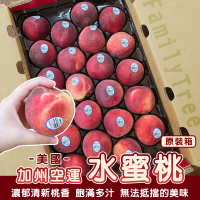 【果之蔬】空運美國加州水蜜桃x2盒(10入禮盒_200g/顆)