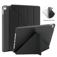 磁性翻蓋透明保護殼 for iPad 8 10.2吋 2020 (黑)
