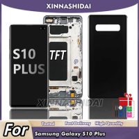 TFT S10+ Screen Replacement, for Samsung Galaxy S10 Plus G975F Lcd Display Digital Touch Screen with Frame for Samsung