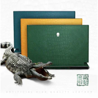 Crocodile grain Skin Laptop Stickers for Alienware X16 R1 X14 X15 X17 R1 R2 M15 R2 R3 R4 R5 R6 R7 Area51M R1 R2 M18X M11X M14X
