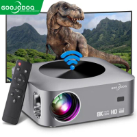 GOOJODOQ Full HD Projector 1080P 2K 4K Video Home Theater Auto Focus 5G WiFi Android Beamer Mini Projector Portable Proyector