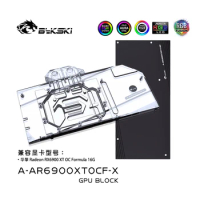 Bykski GPU Water Block for ASROCK Radeon 6900XT OC Formula 16G Graphics Card /Full Cover /Copper Radiator Block A-AR6900XTOCF-X