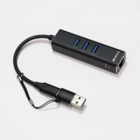 【ORIGO】ODC-334T(USB Type-C 轉RJ45 Gigabit 有線網路卡+USB3.0集線器 台廠晶片)