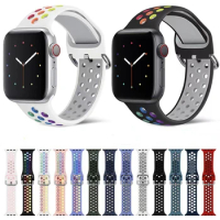 44 45 49mm Silicone Strap For Apple Series 7 8 Ultra Smart Watch X8 XS8 Breathable Smartwatch W27 I7 T500 I8 I9 T900 HK9 Pro Max