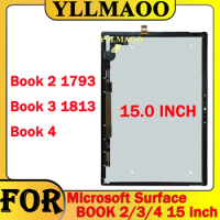 15" LCD For Microsoft Surface Book 2 1793 1813 LCD Display Touch Screen Digitizer Full Assembly For Surface Book2 Book 3 Book 4
