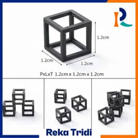 Shrimp Shelter Cube / Tempat Sembunyi Shrimp Kotak Plastik Putih