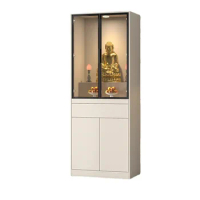 Hxl Buddha Shrine God of Wealth Cabinet Shrine Altar Cabinet Prayer Altar Table Cabinet Buddha Statue Enshrine Table