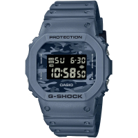 【CASIO 卡西歐】G-SHOCK 城市迷彩 計時電子錶-藍(DW-5600CA-2)