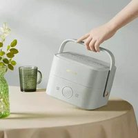 全城热卖 - 【Bear小熊電熱飯盒】304不鏽鋼可插電加熱 上班族帶飯神器 保溫便當盒 蒸煮兩用