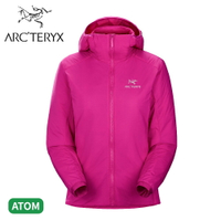 【ARC'TERYX 始祖鳥 女 Atom Hoody化纖連帽外套《鐵克諾紅》】30090/保暖外套/夾克