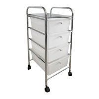 ชั้นวางของพร้อมล้อเลื่อน 4 ลิ้นชัก Salon รุ่น NAP020-PS4T ขนาด 33 x 39 x 79 ซม. สีขาว