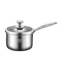 Super Thick 316 Stainless Steel Milk Pot Multifunctional Baby Food Pot Non-stick Frying and Boiling Pan