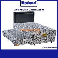 Springbed uniland uk 140x200 zebra cotton sandaran fantasy