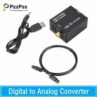 Digital To og Audio Converter รองรับ Bluetooth Optical Fiber Toslink Coaxial สัญญาณ RCA Rl Audio Decoder SPDIF DAC