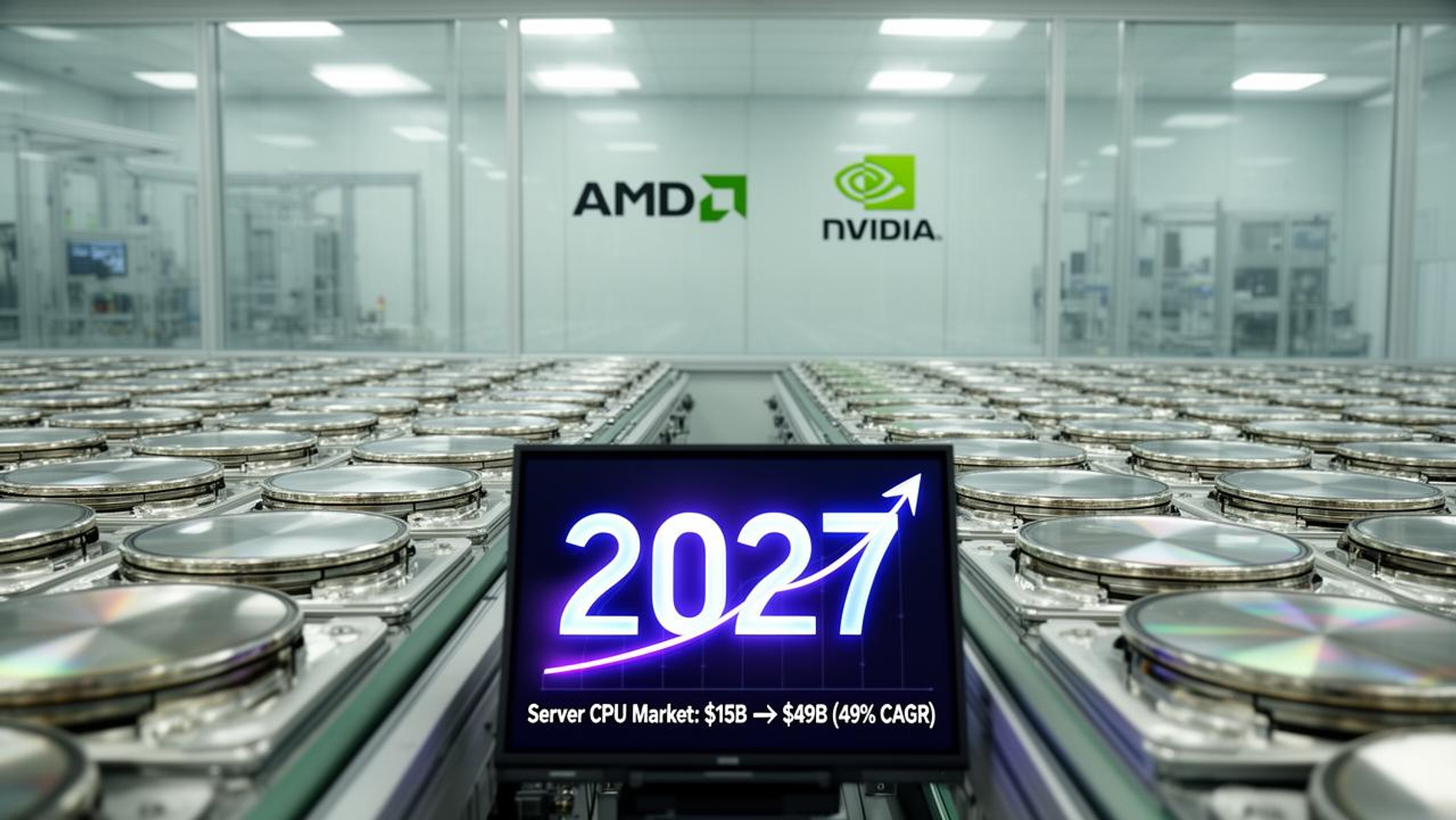 2027年サーバーCPU戦争：AMD Veniceが675万個出荷でNVIDIA Veraを逆転 