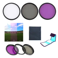 77mm UV CPL FLD Filter Kit for Canon RF 14-35mm F4L IS USM Lens on EOS R RP R3 R5 R6 Camera