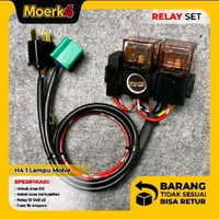 Relayset H4 PNP 1 Lampu Motor Nyala Stabil Tera