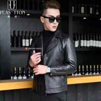 JNK x AVIATOR - Jaket Jas Blezer Kulit Sintetis Pria Classic Semi Formal Slim Fit Bahan PU Viena Fau