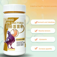 Pigeon probiotics 100g healthy intestines live bacteria powder conditioning intestinal stretching water green stool parrot