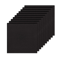 Lembaran Buih Sel Tertutup Ketumpatan Tinggi EVA Hitam, 10 Keping, 150X150mm dan 200X200mm, Ketebala