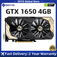 SOYO NVIDIA GeForce GTX1650 Monarch Dragon 4G Graphics Card GDDR6 Memory 128Bit Gaming Video Card for Desktop Brand New GPU Card