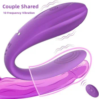 Panties Vibrating Egg Couple Share Remote Control Dildo Vibrators for Women G-spot Clitoris Double Stimulation Wearable Vibrator