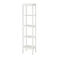 HEMNES 層架組, 白色, 42x172 公分
