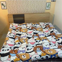 ที่นอน Topper Topper, 4-Inch Thickness Model, Thick and Soft Fiber, 2 Layers, Mattress with Cartoon 