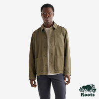 【Roots】Roots 男裝- HARRIS OUTDOOR襯衫外套(橄欖綠)
