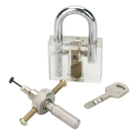 Disc Detainer Lock Bump Key Tool Lock Pick Tool Set With Metal Disc Type Practice Padlock disk tumbler lock