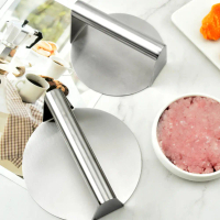 304 Stainless Steel Burger Press For Griddle Non-Stick Bacon Grill Press Burger Smasher