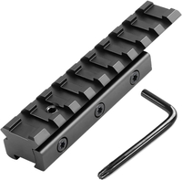 Bontok 11mm Dovetail to 21mm Upgraded Build-in Locking Screws Picatinny Rail Low Profile Scope Mount