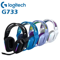 Logitech G733 LIGHTSPEED Wireless Gaming Headset With Mic PRO-G Audio Drivers Suspension Headband RGB Headphones for PC/PS